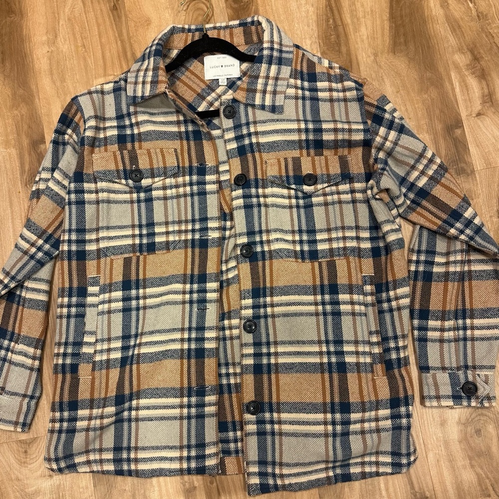 Lucky Brand 100% Cotton Flannel Coat Jacket - (S/P)